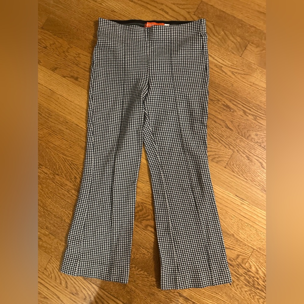 Anthropologie black and white gingham pants sz small